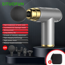 Load image into Gallery viewer, SITUOFUN Portable Massage Gun Deep Tissue Muscle Electric Massager Pain Relief For Body Neck Back Relaxation Fitness Slimming