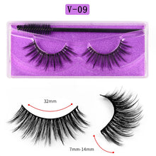 Load image into Gallery viewer, Eye makeup accessories 5 pairs set Cos cross false eyelashes Lash Extension 3D bunch Japanese Fairy Little Devil Cosplay 5 Pairs