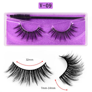 Eye makeup accessories 5 pairs set Cos cross false eyelashes Lash Extension 3D bunch Japanese Fairy Little Devil Cosplay 5 Pairs