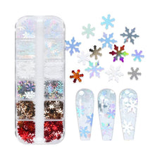 Load image into Gallery viewer, Holographic Butterfly Flakes Nail Art Glitter Sparkly 3D Laser Butterfly Sequins Tips DIY Polish Nail Art Decorations Manicure