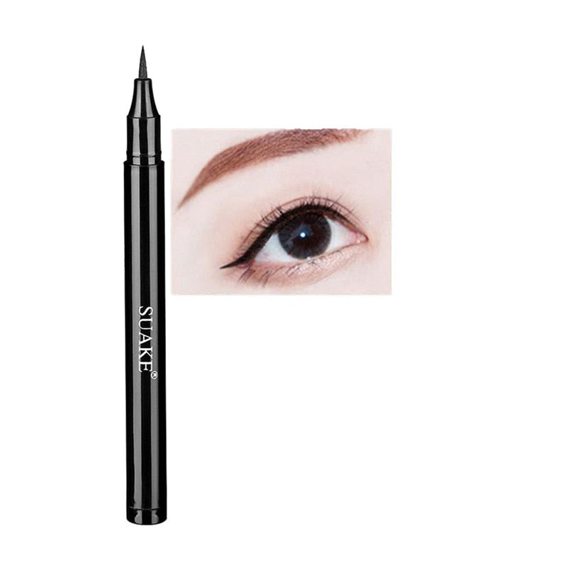 Waterproof Quick Dry Liquid Eyeliner Sweatproof Anti-oil Smudge-Proof Long-lasting Black Eyeliner Pencil Beauty Eyes Makeup Tool