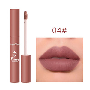 3 Pcs Sweet Liquid Lipstick Set Matte Velvet Lip Glaze Waterproof Long Lasting Non-marking Natural Lip Tint Cosmetic Kit YZL1