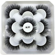 Load image into Gallery viewer, HBZGTLAD New 5 pairs 8-25mm natural 3D false eyelashes fake lashes makeup kit Mink Lashes extension mink eyelashes maquiagem