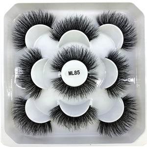 HBZGTLAD New 5 pairs 8-25mm natural 3D false eyelashes fake lashes makeup kit Mink Lashes extension mink eyelashes maquiagem