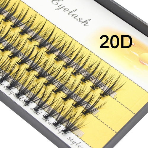 Moonlily Soft Mink 20D/30D/40D Lashes Cluster Eyelash Extension Natural Long 3D Volume Effect Faux Bunche Individual Makeup