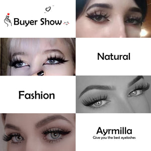 AYRMILLA 5/20Pairs 3D Mink Lashes Natural False Eyelashes Dramatic Thick Fake Eyelash Extension Faux Cils Wholesale Makeup Tools