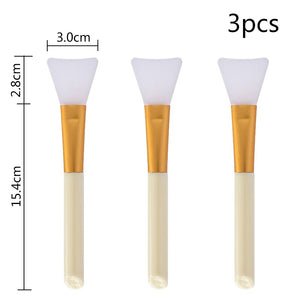 10PCS Soft Cosmetic Makeup Brush DIY Mask Brushes Foundation Skin Face Care Tool Acrylic-Handle Gel Cosmetic Beauty Tools