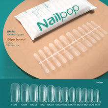 Load image into Gallery viewer, NAILPOP 120pcs False Nails Acrylic Press on Nails Coffin Artificial Nails Clear Fake Nail Tips for Extension Manicure Tool