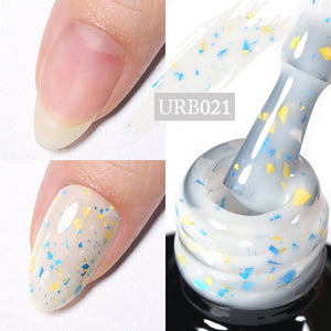UR SUGAR 7ml Gold Glitter Gel Nail Polish Platinum Shining Mineral Sequins Soak Off UV LED Gel Nail Semi Permanent Manicure