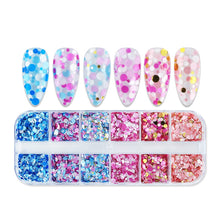 Load image into Gallery viewer, Holographic Butterfly Flakes Nail Art Glitter Sparkly 3D Laser Butterfly Sequins Tips DIY Polish Nail Art Decorations Manicure