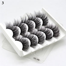 Load image into Gallery viewer, Eye makeup accessories 5 pairs set Cos cross false eyelashes Lash Extension 3D bunch Japanese Fairy Little Devil Cosplay 5 Pairs
