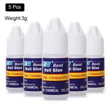 Load image into Gallery viewer, 10g Fast Drying Nail Glue for False Nails Glitter Acrylic Nail Rhinestone Decoration Extension Glue Adhensive Nail Care Tool