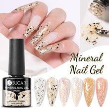 Load image into Gallery viewer, UR SUGAR 7ml Gold Glitter Gel Nail Polish Platinum Shining Mineral Sequins Soak Off UV LED Gel Nail Semi Permanent Manicure