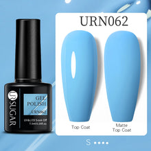 Load image into Gallery viewer, UR SUGAR 7.5ml Thermal Ultra-thin Glitter Gel Soak Off UV Gel Color-chaging Snowflake Temperature Color Change Nail Art Varnish