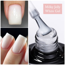 Load image into Gallery viewer, UR SUGAR 7.5ml 7ml Glass Bottle Milky Jelly White Gel Nail Polish White Color UV Led Gel Varnish For Manicure Nail Art Base Top
