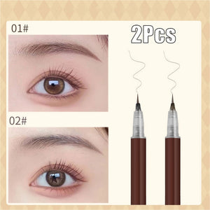 0.01mm Ultra Fine Eyebrows Pencil Waterproof Sweat-proof Liquid Eyebrow Pen Long Lasting Professional Makeup Eye Cosmetics