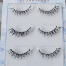 Load image into Gallery viewer, NEW Wholesale Mink Eyelashes 3pair lashes invisible band mink lashes reusable false eyelashes Makeup in Bulk