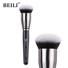 Load image into Gallery viewer, BEILI Black Foundation Make up Brush Big Definer Powder Blush Soft Synthetic Hair Makeup Brushes Highlighter Fan Contour Tools