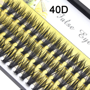 Moonlily Soft Mink 20D/30D/40D Lashes Cluster Eyelash Extension Natural Long 3D Volume Effect Faux Bunche Individual Makeup