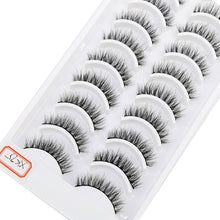 Load image into Gallery viewer, 41 Styles 10 pairs natural long 3D mink false eyelashes fake lashes makeup kit Mink Lashes extension eye lashes short eyelashes