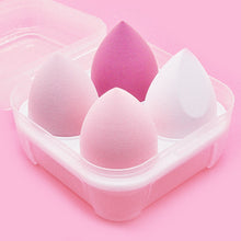 Load image into Gallery viewer, 4pcs Makeup Sponge Powder Puff Dry and Wet Combined Beauty Cosmetic Ball Foundation Powder Puff Bevel Cut Make Up Sponge Tools