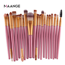 Load image into Gallery viewer, MAANGE 3/20 Pcs Makeup Brush Set Pro Eyeshadow Blending Foundation Powder Eyebrow Brush Double Head Brush Beauty Make Up Kits