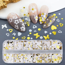 Load image into Gallery viewer, Holographic Butterfly Flakes Nail Art Glitter Sparkly 3D Laser Butterfly Sequins Tips DIY Polish Nail Art Decorations Manicure