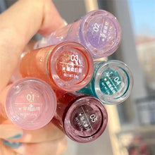 Load image into Gallery viewer, Transparent Crystal Jelly Lipgloss Shiny Clear Mirror Moisturizing Lip Balm Glitter Liquid Lipstick Lip Oil Fruit Taste Lip Tint