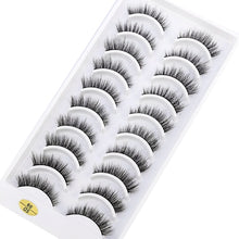 Load image into Gallery viewer, NEW 10 Pairs Natural False Eyelashes Fake Lashes Long Makeup 3d Mink Lashes Extension Eyelash Mink Eyelashes for Beauty 54