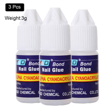 Load image into Gallery viewer, 10g Fast Drying Nail Glue for False Nails Glitter Acrylic Nail Rhinestone Decoration Extension Glue Adhensive Nail Care Tool