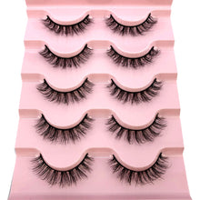 Load image into Gallery viewer, 2022 New 5 pairs natural false eyelashes fake lashes long makeup 3d mink lashes eyelash extension mink eyelashes short eyelashes