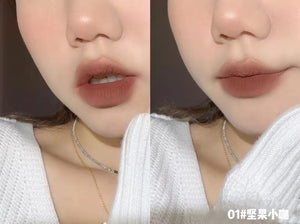 Velvet Matte Lipstick Liquid Lip Gloss Chestnut Waterproof Long Lasting Lip Stick Women Red Lip Tint Student Beauty Cosmetic