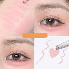 Load image into Gallery viewer, Diamond Glitter Eyeshadow Liner Pencil Eye Makeup Highlighter Waterproof Matte Pink Silkworm Champagne Gold Eyeliner Pen