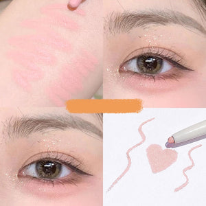 Diamond Glitter Eyeshadow Liner Pencil Eye Makeup Highlighter Waterproof Matte Pink Silkworm Champagne Gold Eyeliner Pen