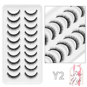 AYRMILLA Natural False Eyelashes 5/10/14Pairs Dramatic 3D Mink Lashes Thick Fake Eyelash Extension Faux Cils Makeup maquiagem