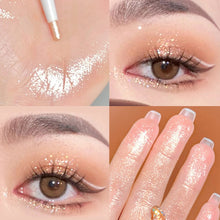 Load image into Gallery viewer, Diamond Glitter Eyeshadow Liner Pencil Eye Makeup Highlighter Waterproof Matte Pink Silkworm Champagne Gold Eyeliner Pen