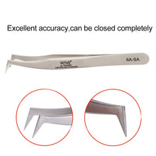 Load image into Gallery viewer, Makeup Professional Eyelash Tweezers 3D Volume Eyelash Extension Tweezer Fan Lash Eyebrow Tweezers VETUS Excellent Closure