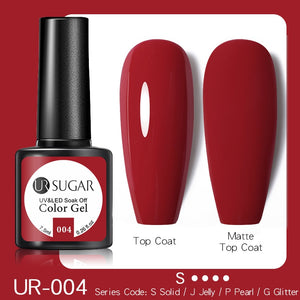 UR SUGAR 7.5ML Dark Blue Matte Top Coat Color UV Nail Gel Polish Semi Permanent Soak Off UV LED Gel Nail Gel Nail Art DIY Design