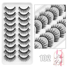 Load image into Gallery viewer, 5/10Pairs 3D Mink Lashes Natural Eyelashes Dramatic False Eyelashes Faux Cils Makeup Wholesale Fake Eyelash Extension maquiagem