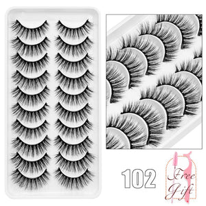 5/10Pairs 3D Mink Lashes Natural Eyelashes Dramatic False Eyelashes Faux Cils Makeup Wholesale Fake Eyelash Extension maquiagem