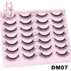 AYRMILLA Natural False Eyelashes 5/10/14Pairs Dramatic 3D Mink Lashes Thick Fake Eyelash Extension Faux Cils Makeup maquiagem