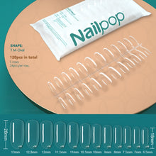 Load image into Gallery viewer, NAILPOP 120pcs False Nails Acrylic Press on Nails Coffin Artificial Nails Clear Fake Nail Tips for Extension Manicure Tool