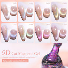 Load image into Gallery viewer, BORN PRETTY 7ml 9D Laser Cat Magnetic Gel Nail Gel Pink Magnetic Gel Soak Off UV LED Nail Varnish UV Gel Need Pink Nude Base