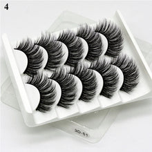 Load image into Gallery viewer, Eye makeup accessories 5 pairs set Cos cross false eyelashes Lash Extension 3D bunch Japanese Fairy Little Devil Cosplay 5 Pairs