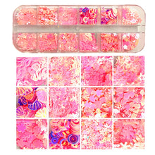 Load image into Gallery viewer, Holographic Butterfly Flakes Nail Art Glitter Sparkly 3D Laser Butterfly Sequins Tips DIY Polish Nail Art Decorations Manicure