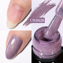 Load image into Gallery viewer, UR SUGAR 7ml Gold Glitter Gel Nail Polish Platinum Shining Mineral Sequins Soak Off UV LED Gel Nail Semi Permanent Manicure