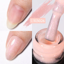 Load image into Gallery viewer, UR SUGAR 7ml Gold Glitter Gel Nail Polish Platinum Shining Mineral Sequins Soak Off UV LED Gel Nail Semi Permanent Manicure