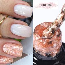 Load image into Gallery viewer, UR SUGAR 7ml Gold Glitter Gel Nail Polish Platinum Shining Mineral Sequins Soak Off UV LED Gel Nail Semi Permanent Manicure