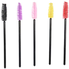 Load image into Gallery viewer, Eyelash Extension Disposable Eyebrow brush Mascara Wand Applicator Spoolers Eye Lashes Cosmetic Brushes Set makeup tools