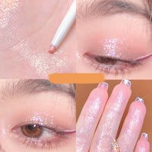 Load image into Gallery viewer, Diamond Glitter Eyeshadow Liner Pencil Eye Makeup Highlighter Waterproof Matte Pink Silkworm Champagne Gold Eyeliner Pen